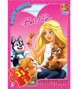Пазлы "Barbie: питомцы", 35 эл BA017