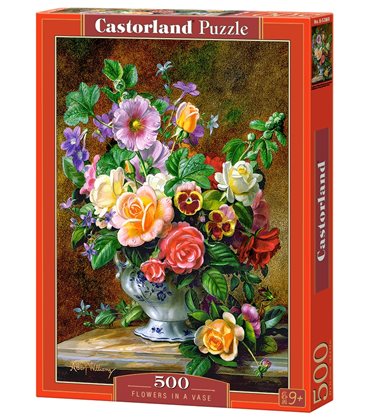 Пазл - Цветы в вазе (Castorland) 500 эл.