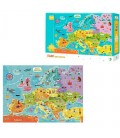 Пазлы "Карта Эвропы", 100 элементов