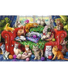 Пазлы "Котята на диване", 1500 элементов (26198)