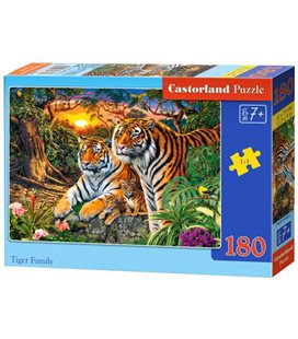 Пазлы "Семья тигров", 180 элементов (B-018482)