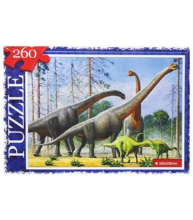 Пазлы "Динозавры", 260 элементов (С260-13-06)