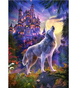 Пазли "Вовк на тлі казкового замку", 1000 елементів (С-104178)