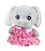 Мягкая игрушка заяц серый в розовом платье (K16701)