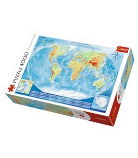 Пазл "Большая физическая карта мира" (4000 элементов) (45007)