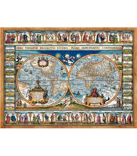 Пазл - Карта мира от 1639 года (Castorland) 2000 эл. C-200733