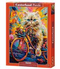 Пазл - Цветочная прогулка котенка (Castorland) 500 эл. B-54015
