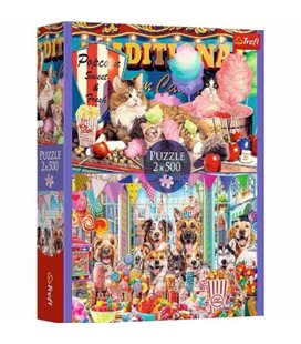 Пазли 2в1, 500 ел "Пухнасті друзі" (37495)