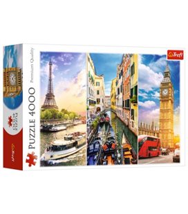 Пазли 4000 ел, "Подорож по Європі" (45009)