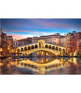 Пазли "Міст Ріальто, Венеція, Італія", 1000 елементів (С-104215)