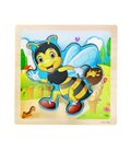 Деревянные пазлы-вкладыши "Пчелка" C39029