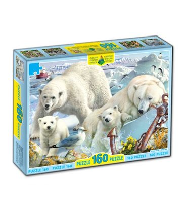 Пазл "Белые медведи" 160 элементов 82982