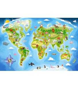Пазли Максі "Карта світу", 40 елементів (B-040117)