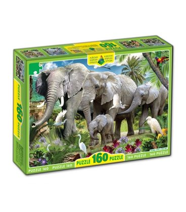 Пазл "Слоны" 160 элементов 82968
