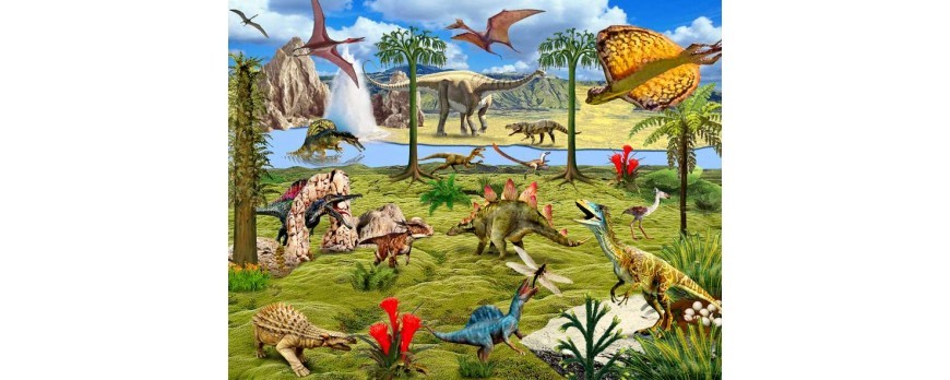  Топ 12 пазлов про жизнь динозавров.