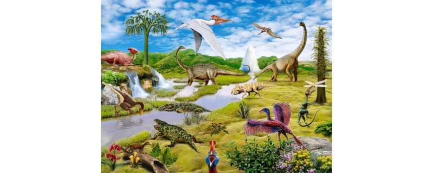  Топ 12 пазлов про жизнь динозавров.